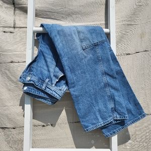 Forever 21 Boyfriend Fit Denim Cargo Jeans